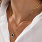 Necklace, 18K Gold Plated Steel