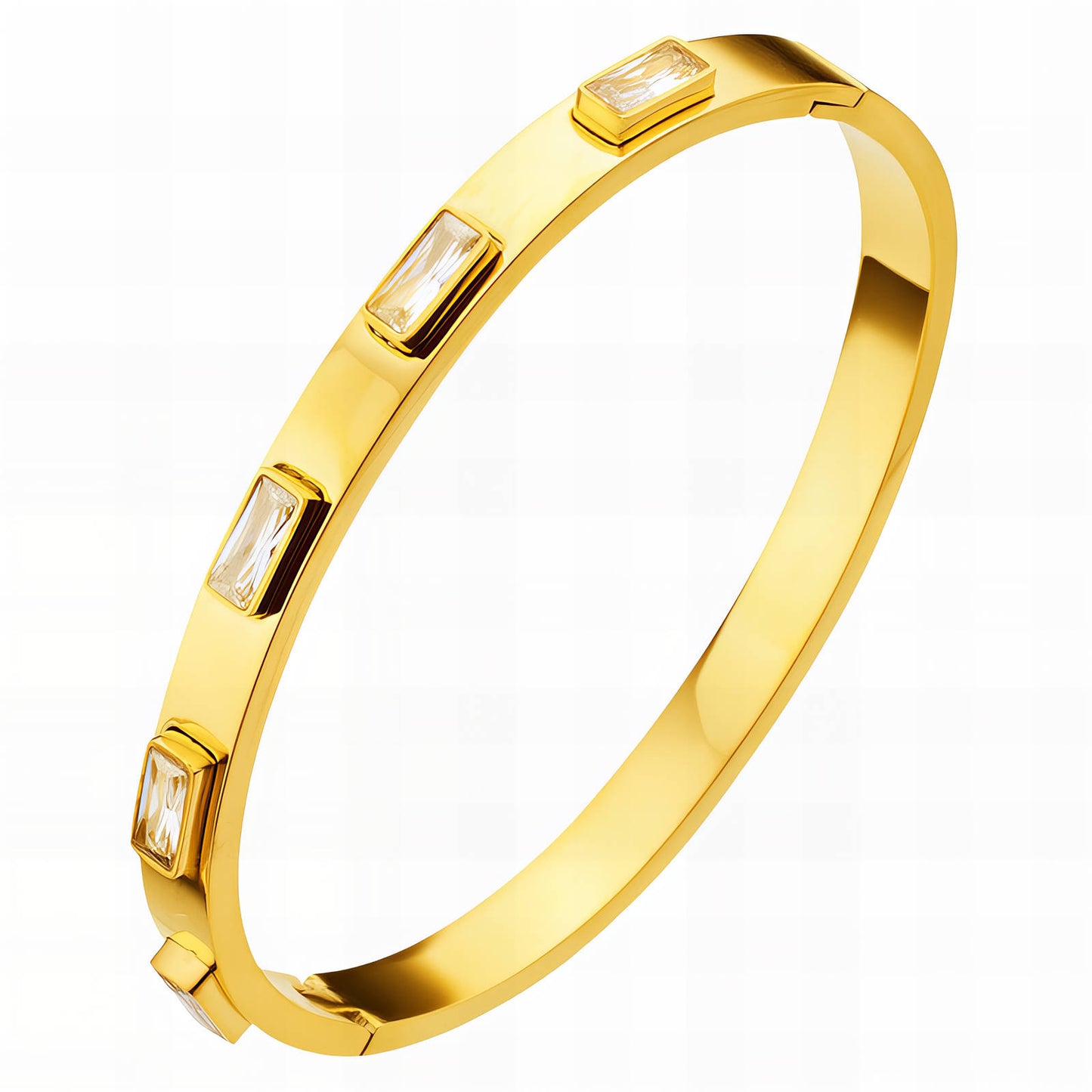 Bracelet, 18K Gold Plated Steel