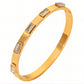 Bracelet, 18K Gold Plated Steel