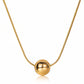 Necklace, 18K Gold Plated Steel