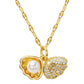 Seashell Necklace, 18K Gold Plated Steel