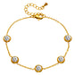 Bracelet, 18K Gold Plated Steel