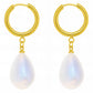 Earrings, 18K Gold Plated Steel