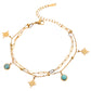 Stars Bracelet, 18K Gold Plated Steel