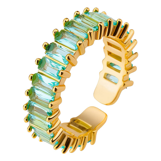 Ring, 18K Gold Plated Steel