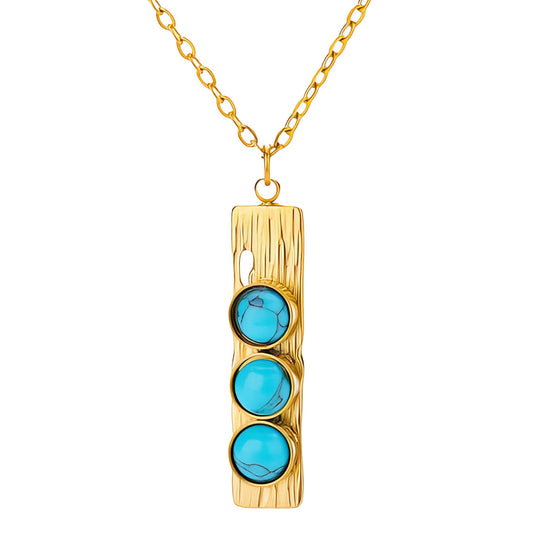 Necklace, 18K Gold Plated Steel