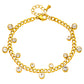 Bracelet, 18K Gold Plated Steel