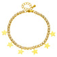 Stars Bracelet, 18K Gold Plated Steel