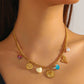 Hearts Necklace, 18K Gold Plated Steel