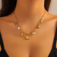 Seashell Necklace, 18K Gold Plated Steel