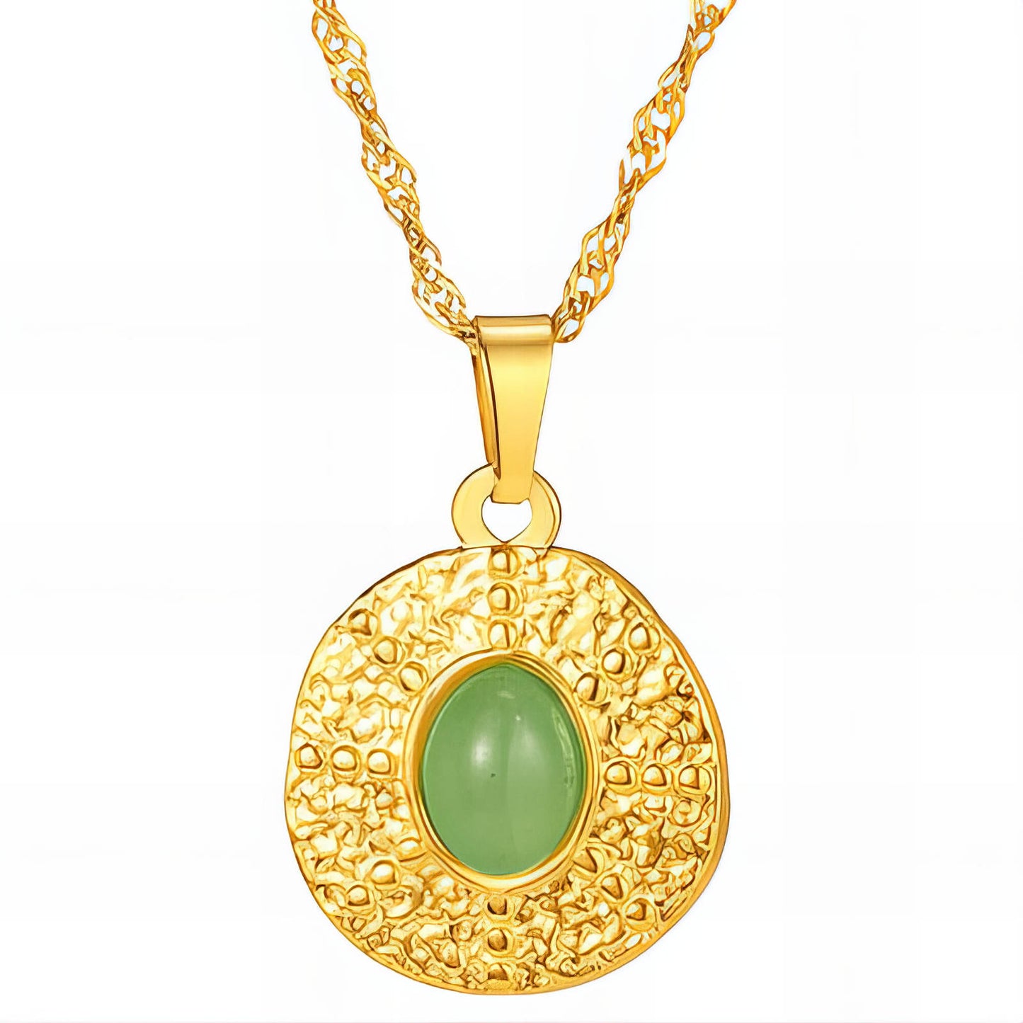 Necklace, 18K Gold Plated Steel