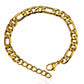 Bracelet, 18K Gold Plated Steel