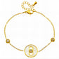 Bracelet, 18K Gold Plated Steel
