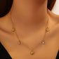 Sun Necklace, 18K Gold Plated Steel