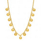 Necklace, 18K Gold Plated Steel