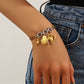 Seashell Bracelet, 18K Gold Plated Steel