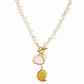 Seashells Necklace, 18K Gold Plated Steel