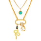 Snake Necklace, 18K Gold Plated Steel
