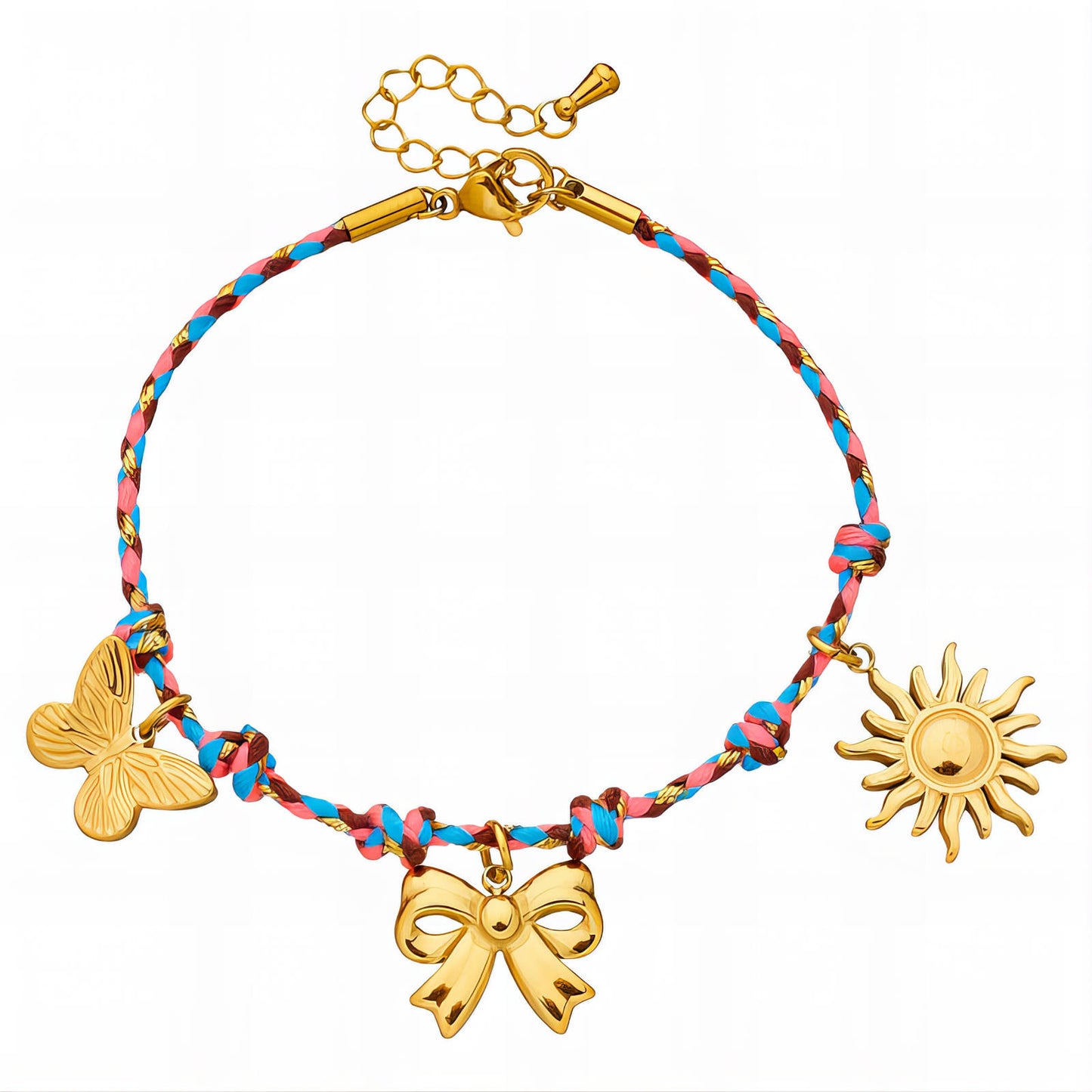 Bow Bracelet, 18K Gold Plated Steel