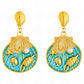 Seashells Earrings, 18K Gold Plated Steel