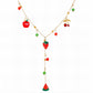 Strawberry Necklace, 18K Gold Plated Steel