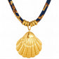 Seashell Necklace, 18K Gold Plated Steel
