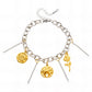 Flowers Bracelet, 18K Gold Plated Steel