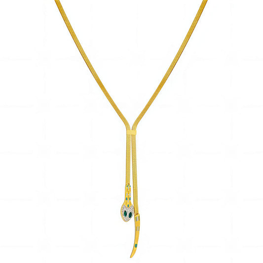 Snake Necklace, 18K Gold Plated Steel