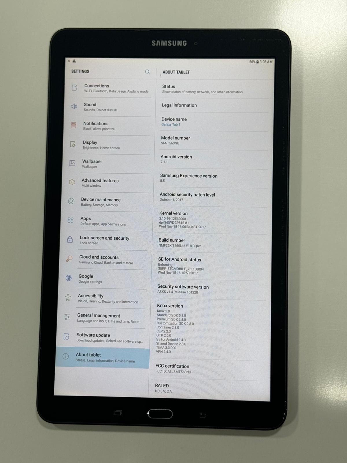 Samsung Galaxy Tab E 9.6