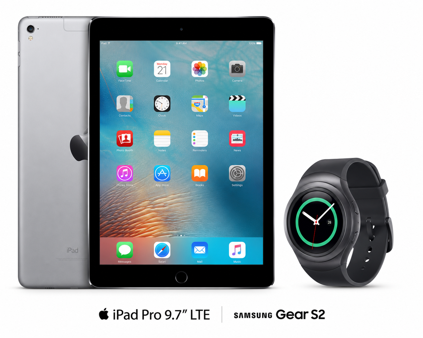 Apple iPad pro 9.7" & Samsung Gear S2